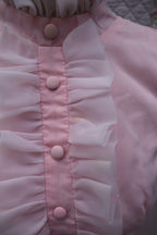 1960s pink empire waist mini dress