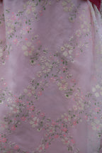 1960s pink empire waist mini dress