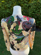 1980s 100% silk Jack Bryan for Saks Fifth Avenue beaded jacket