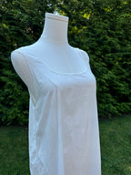1910s white cotton chemise