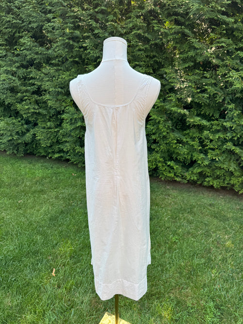 1910s white cotton chemise