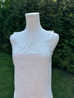 1910s white linen chemise