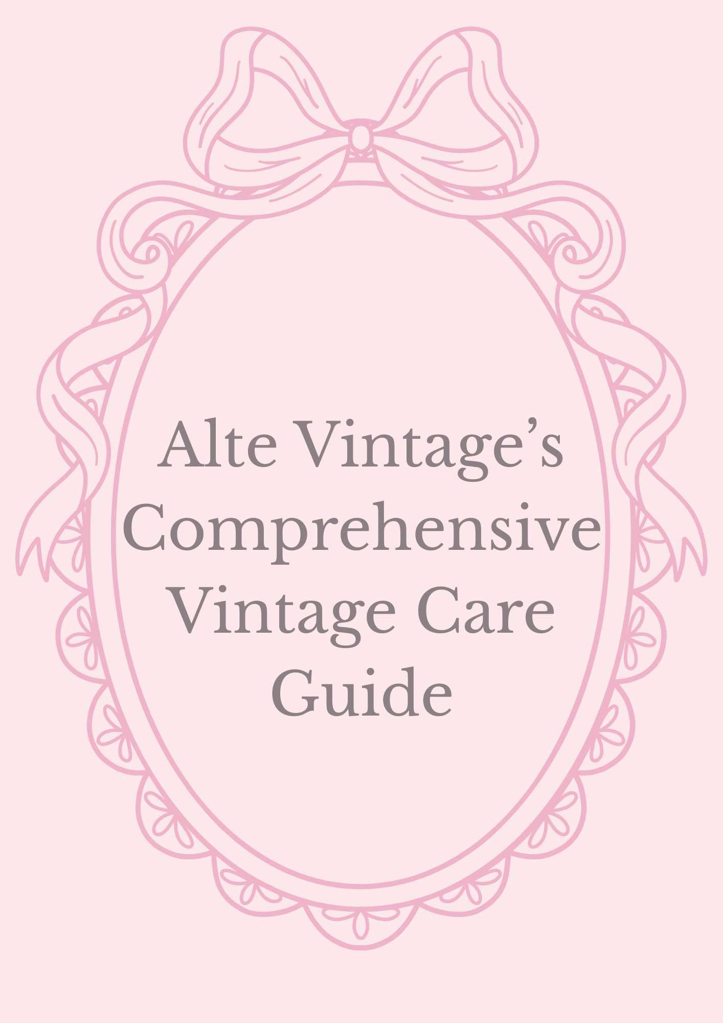 Alte Vintage's Comprehensive Vintage Care Guide
